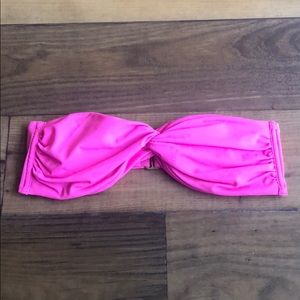 VS / Bandeau bikini top in neon pink
